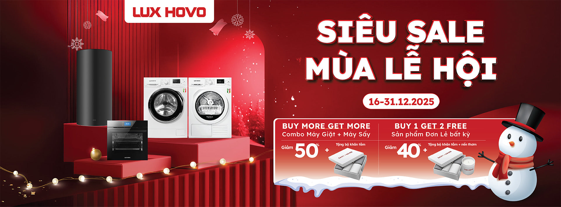 SIÊU SALE MÙA LỄ HỘI - ƯU ĐÃI ĐẾN 50%, NHẬN QUÀ TẶNG HẤP DẪN